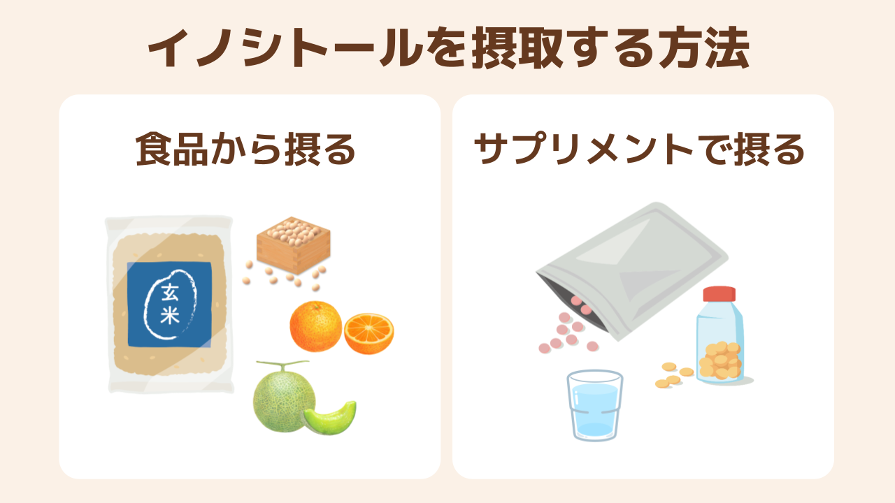 イノシトールの摂取方法