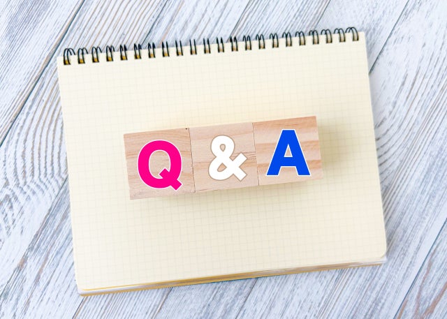 ノートの上のQ&A