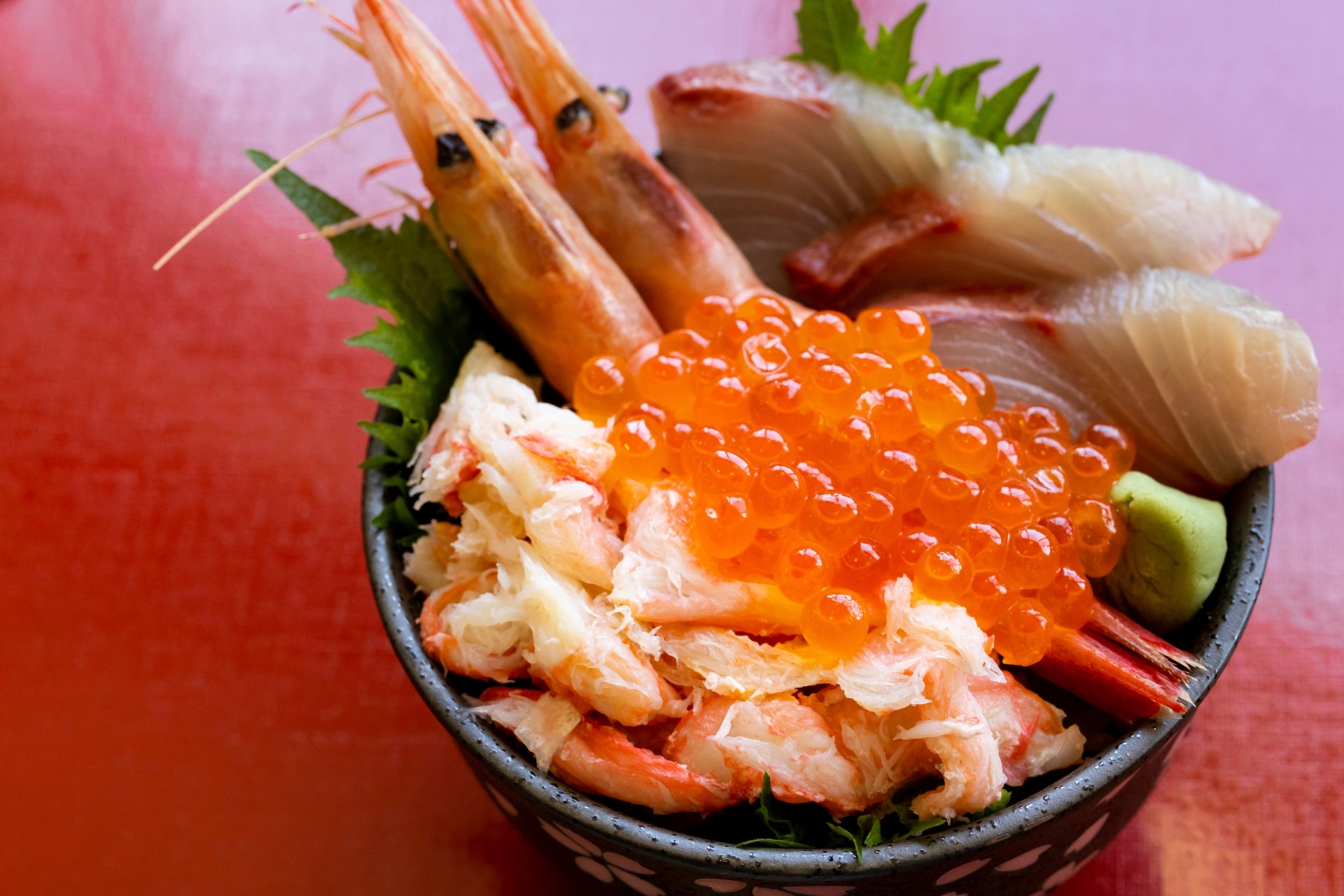 アスタキサンチンの多い海鮮丼