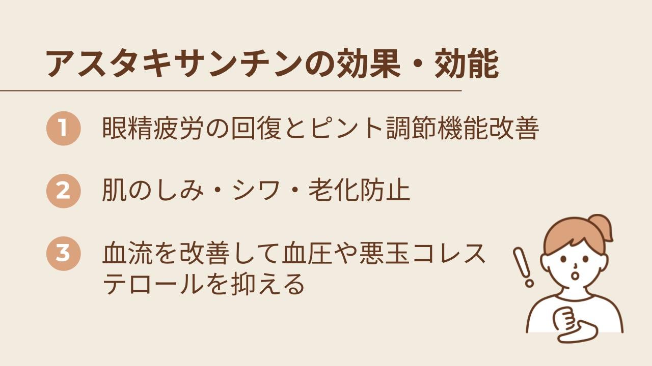 目の老化防止に効果的なアスタキサンチン
