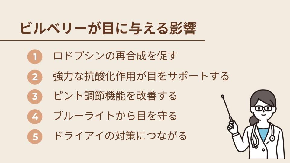 ビルベリーが目に与える良い影響