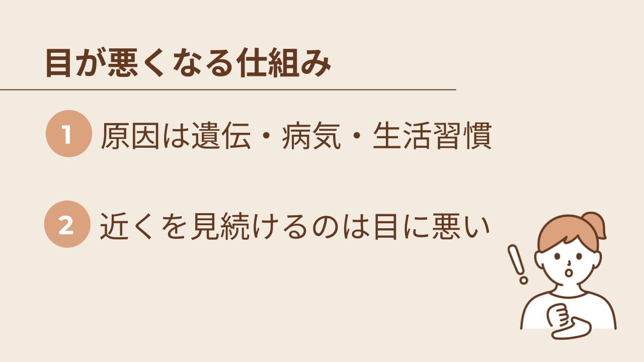 目が悪くなる仕組み