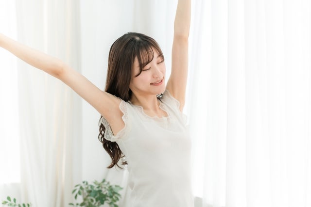十分な睡眠時間をとる