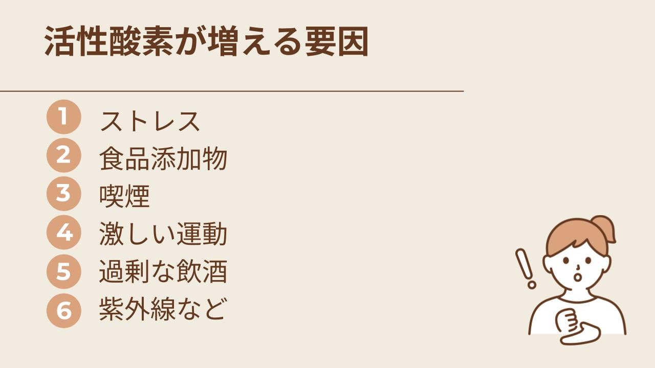 抗酸化とは体内で発生する活性酸素を除去し身体の酸化を防ぐ