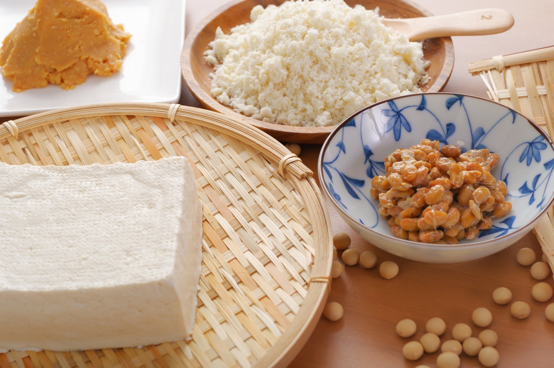 豆腐や納豆などの大豆製品
