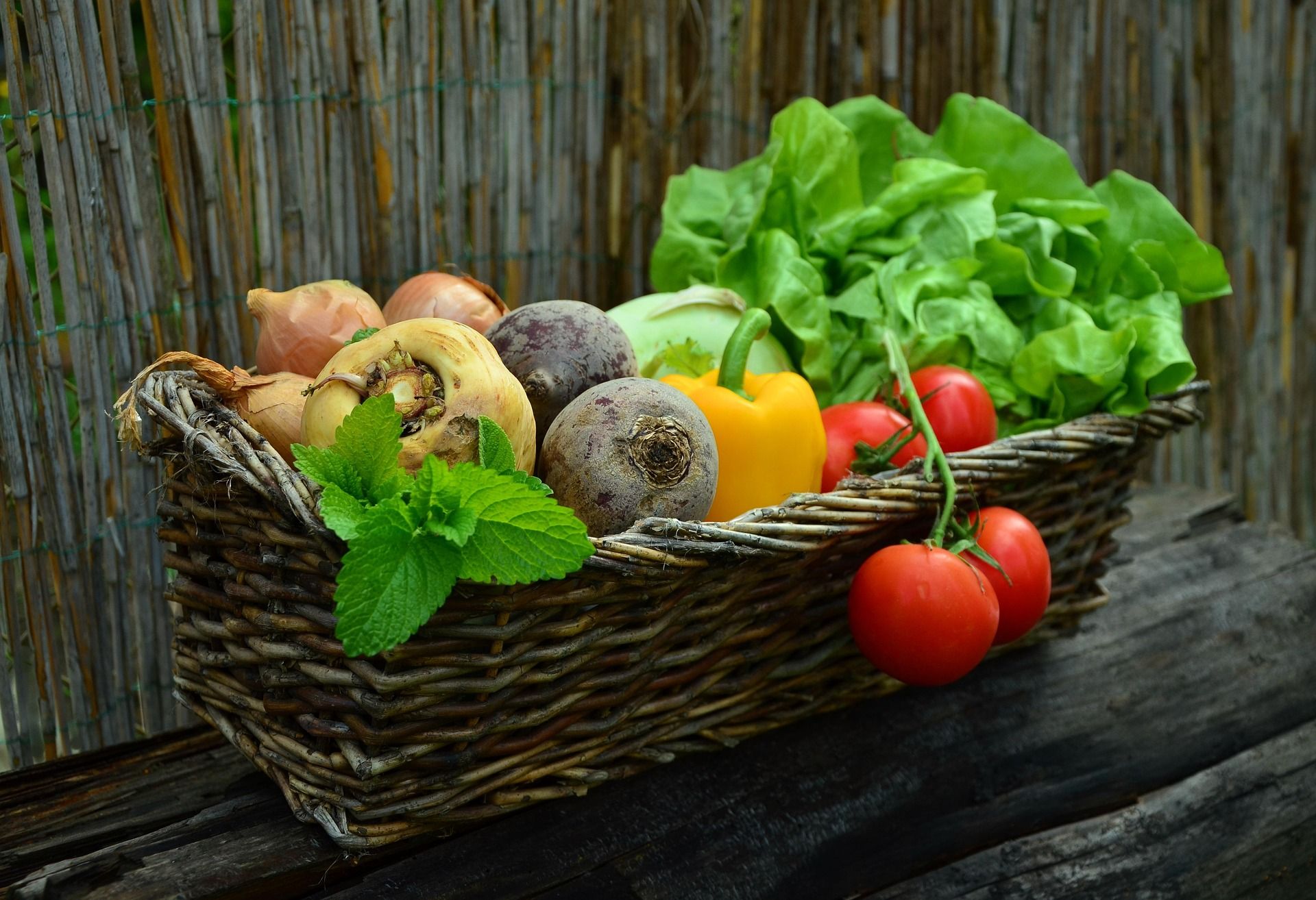 抗酸化成分：緑黄色野菜・果物
