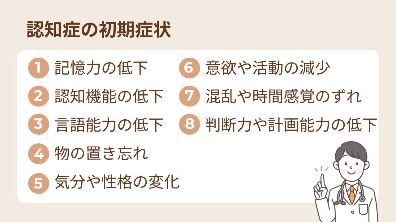 認知症は症状に気づかないうちに進行しているパターンが多い