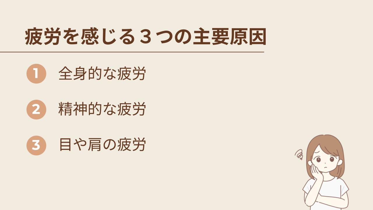 疲労の原因別による必要な栄養素