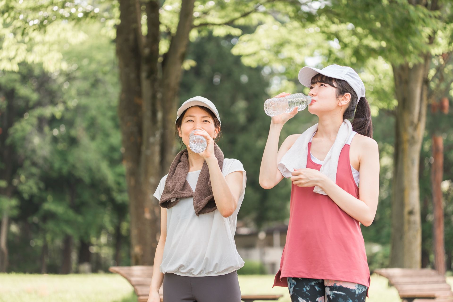 こまめに水分補給をする