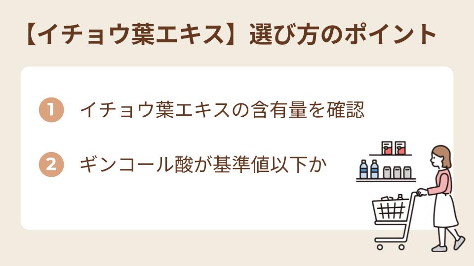 イチョウ葉エキスの目安量とサプリ選びのポイント