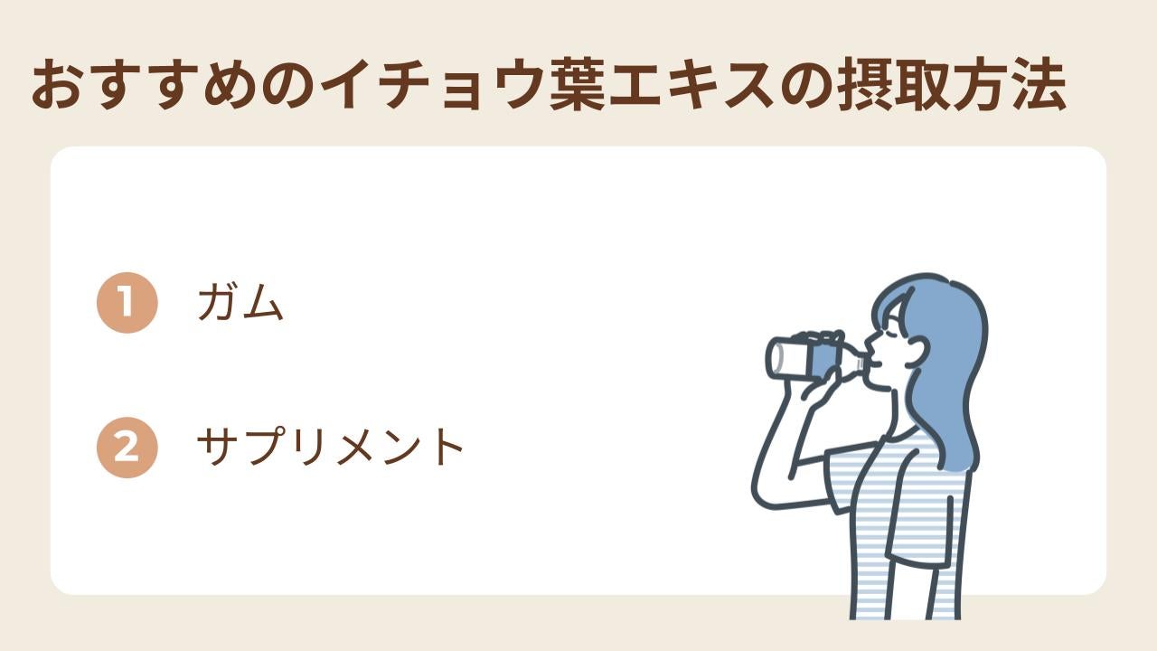 記憶力対策｜イチョウ葉エキスの摂取方法
