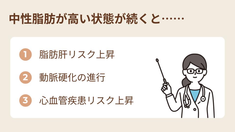 中性脂肪が多いとどんなリスクがある？