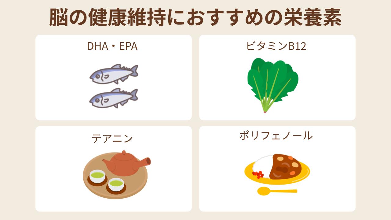 脳の健康維持におすすめの栄養素は？