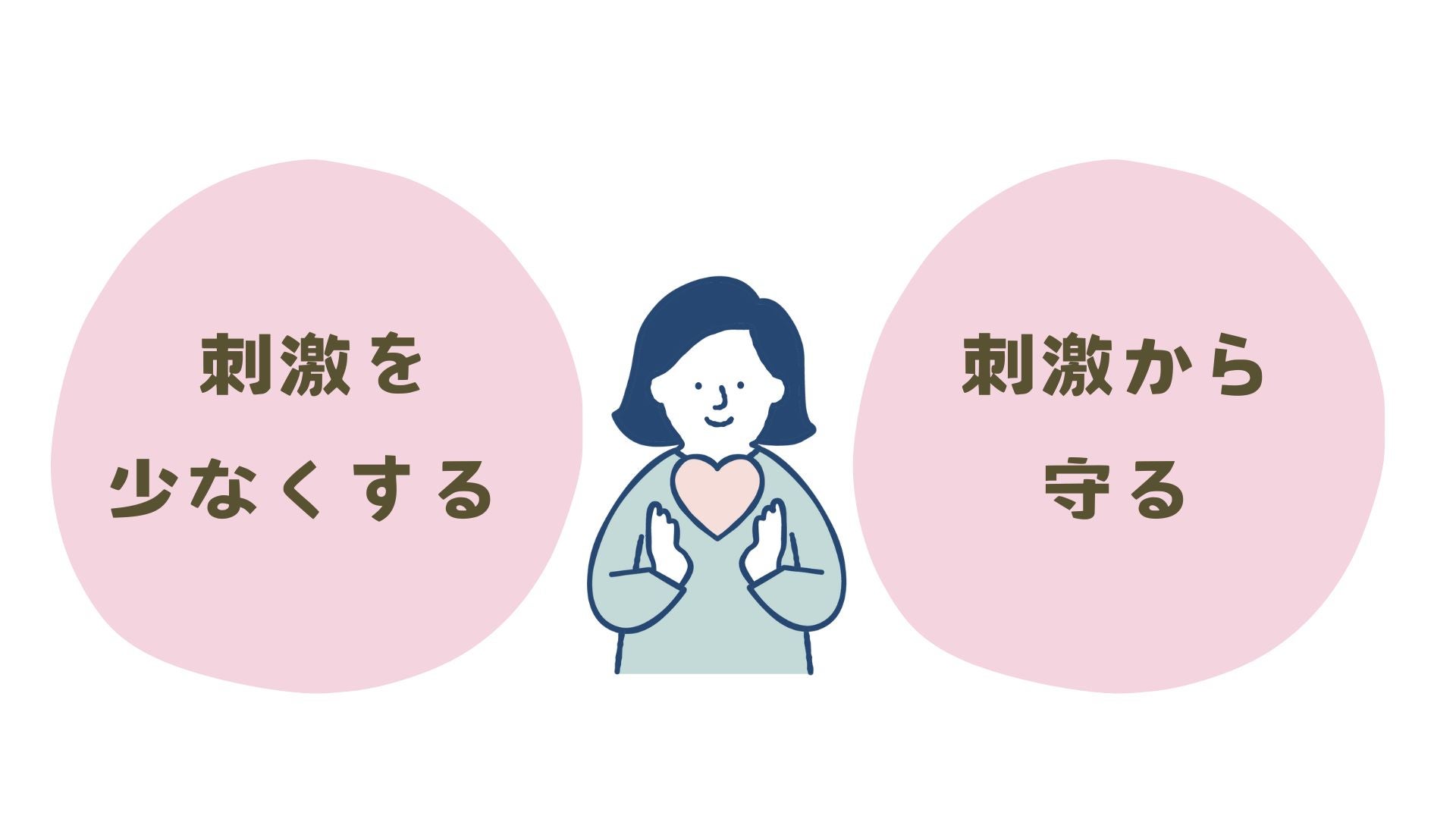 刺激を少なくすることと刺激から守ることが大切