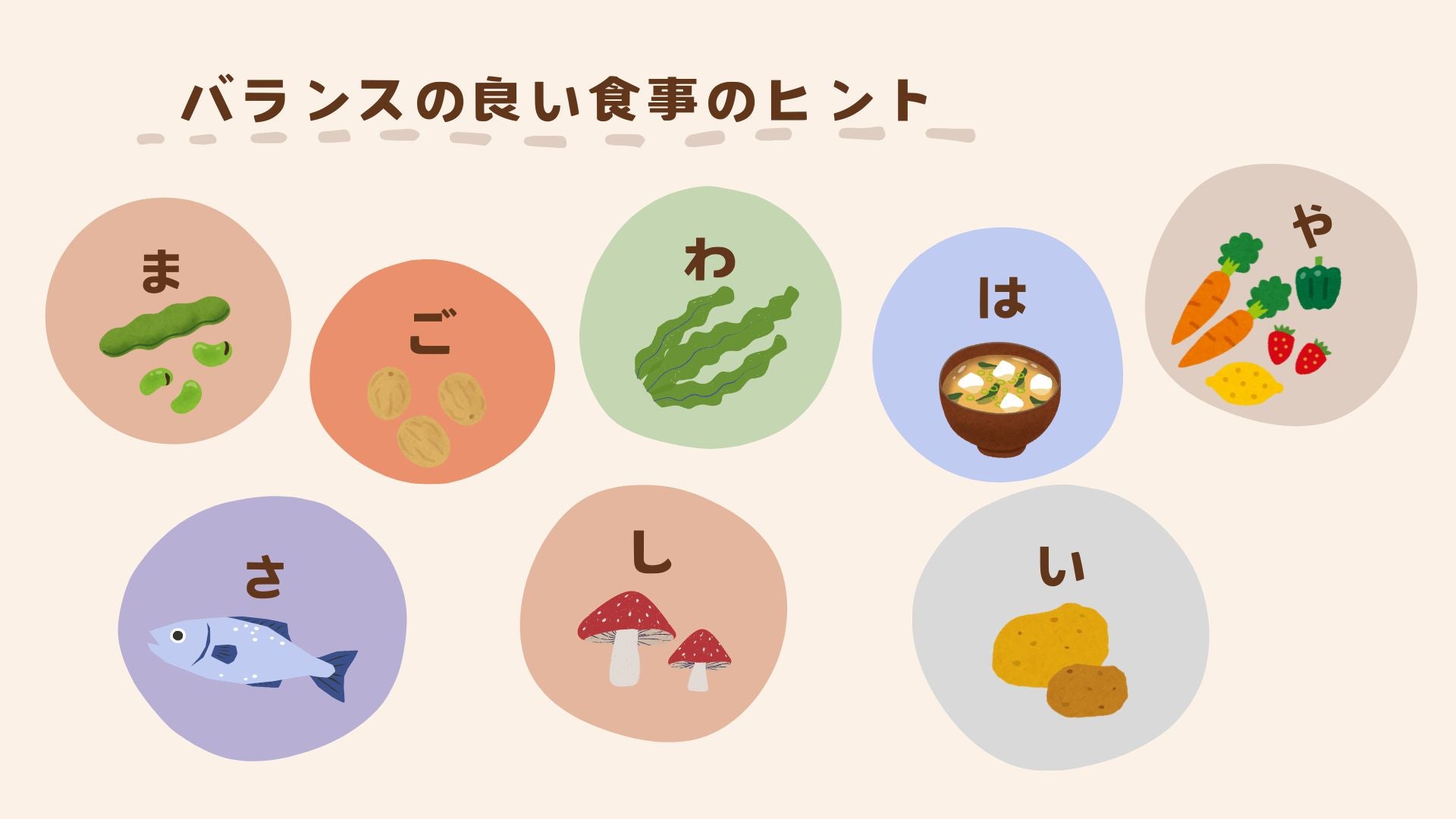 まごわはやさしいの頭文字をヒントにしてみて下さいね