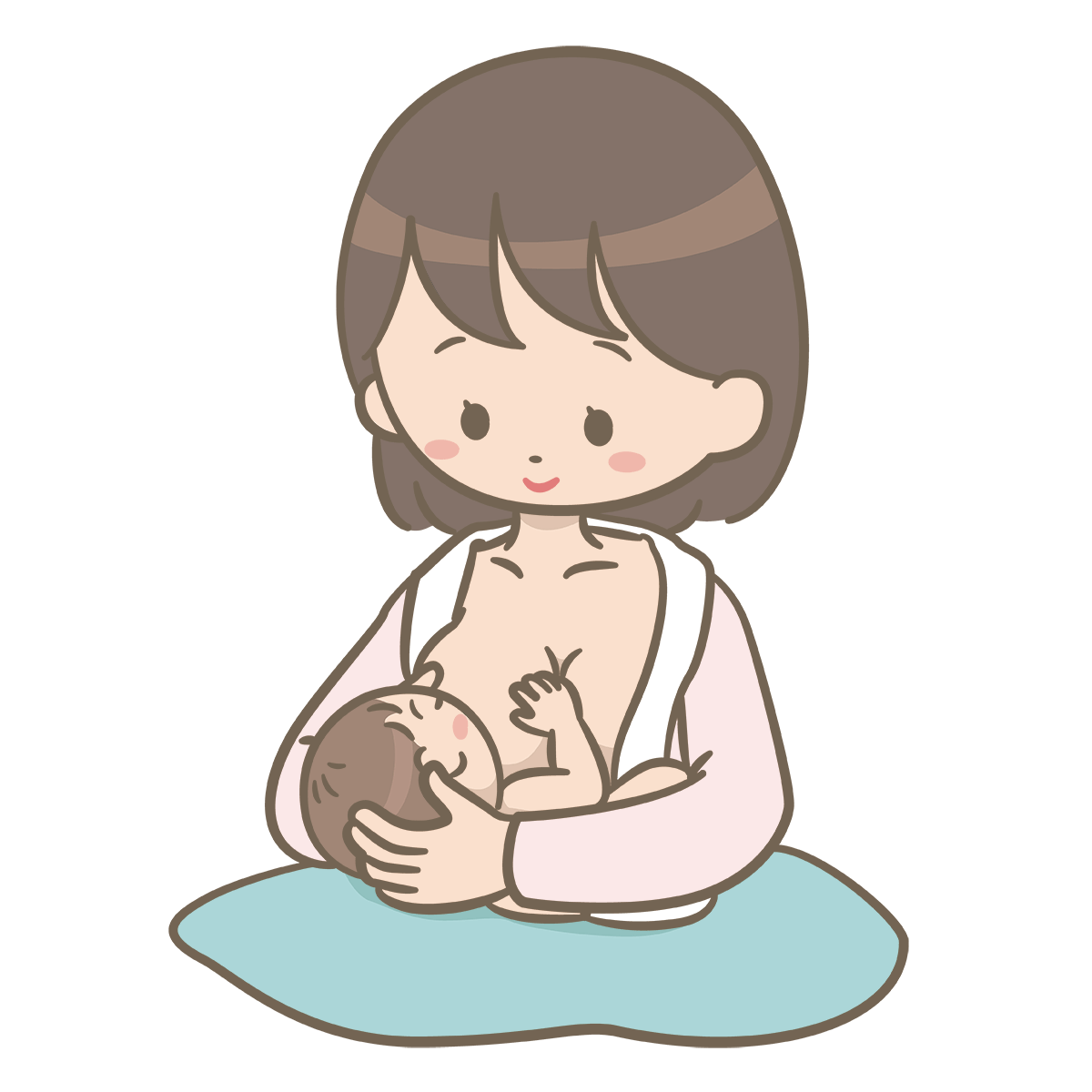 交差抱きは、赤ちゃんの頭をひじではなく手で支える抱き方です。