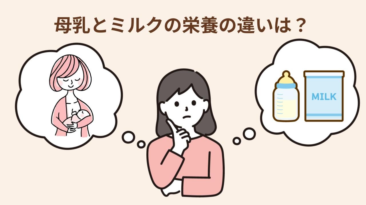 母乳、ミルクそれぞれに含まれる栄養の特徴を紹介