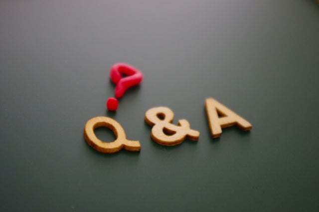 クエスチョンマークとQ&A