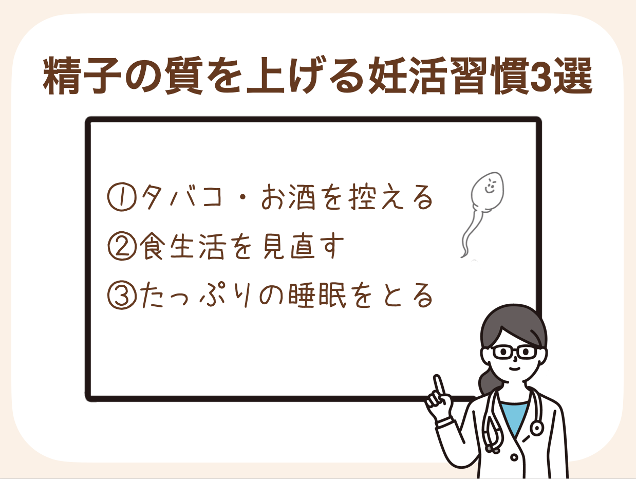 タバコ・お酒を控える、食生活を見直す、たっぷりの睡眠をとる