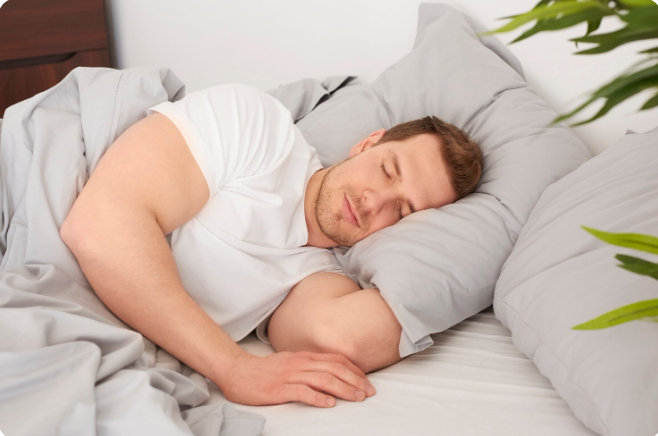たっぷりの睡眠をとる