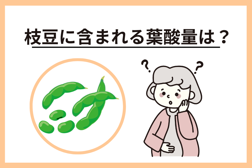 枝豆に含まれる葉酸量は？