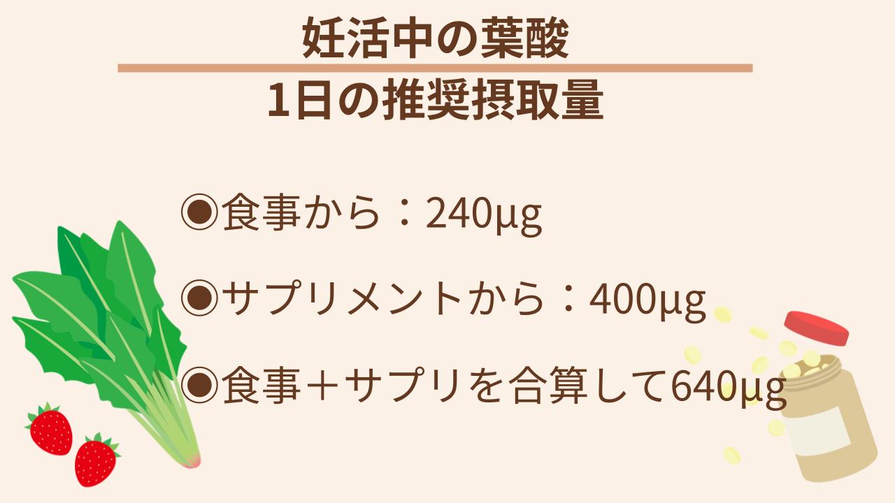 食事＋サプリの合算で640μg
