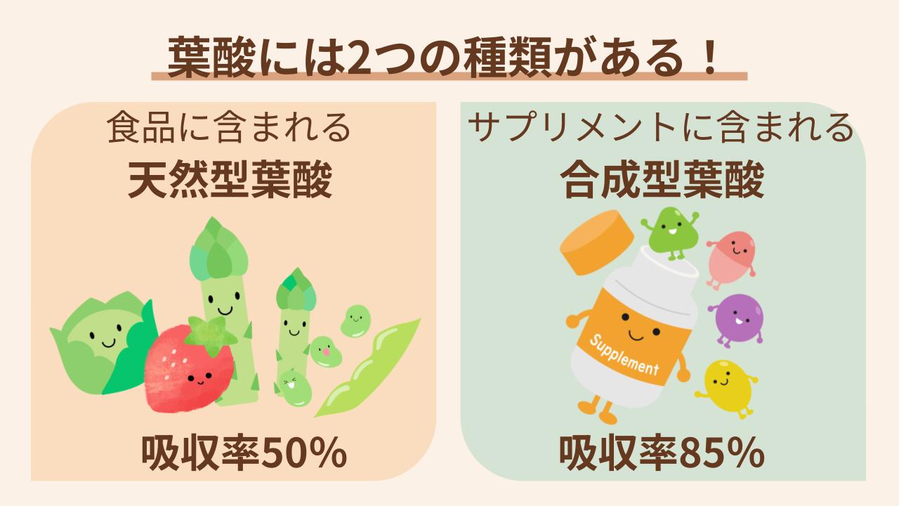 食品由来の天然型・サプリメントの合成型