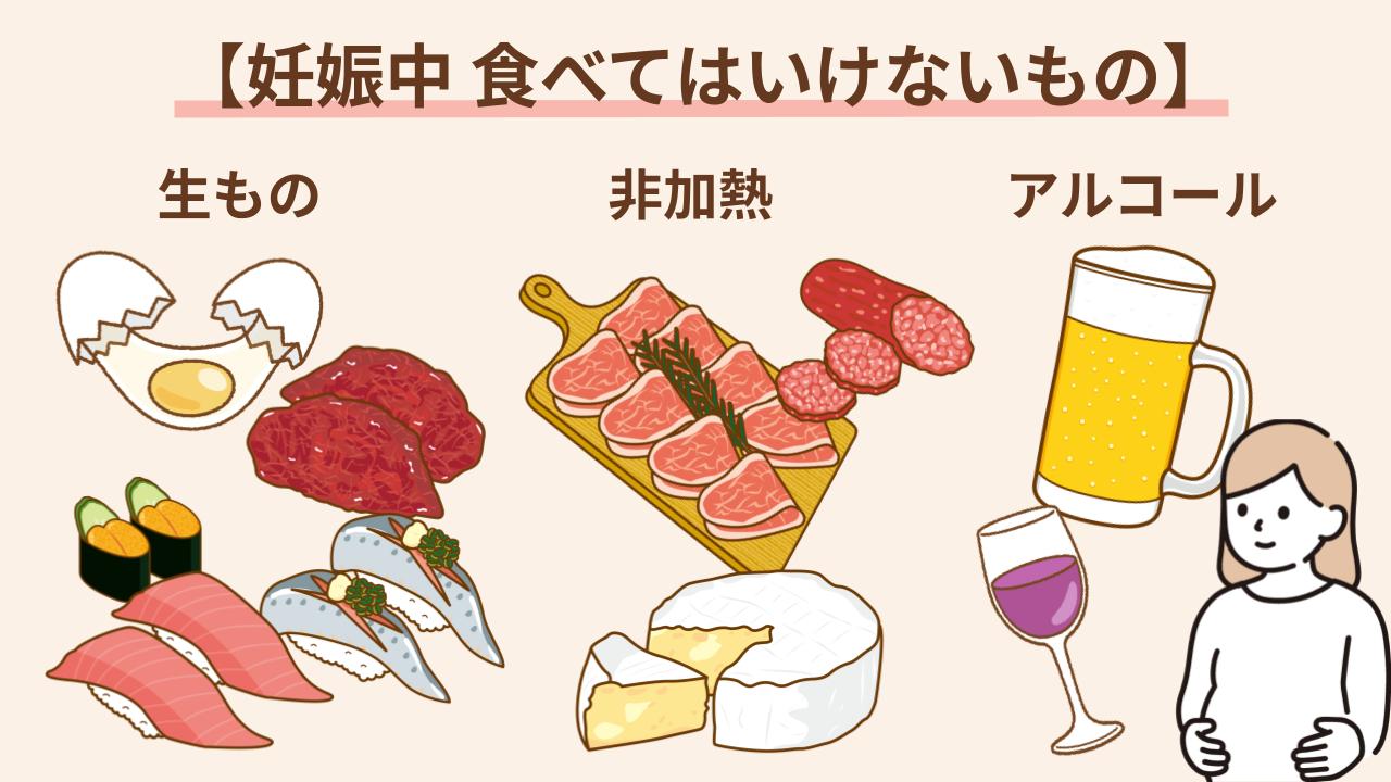生もの・非加熱食品・アルコールはNG