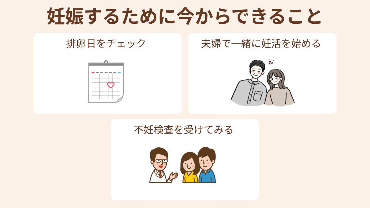 少しでも早く妊娠するために夫婦でできる3つのこと