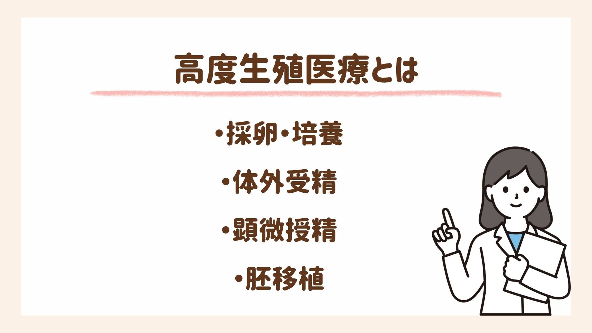 高度生殖医療について説明します
