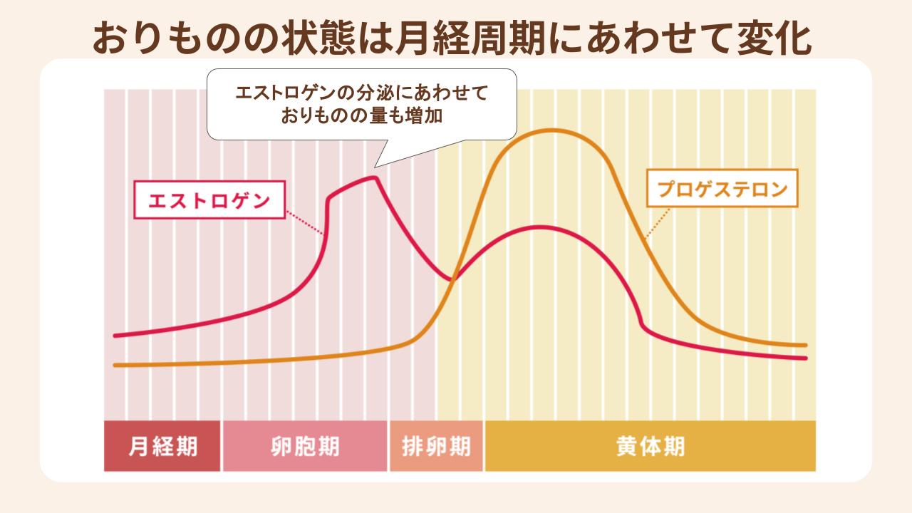 エストロゲンの分泌に比例しておりものの量は増える