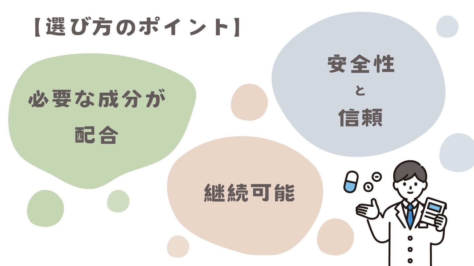 男性向け妊活サプリの選び方のポイントを紹介