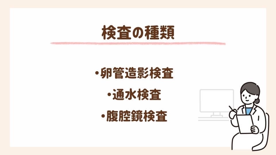 検査の種類を紹介