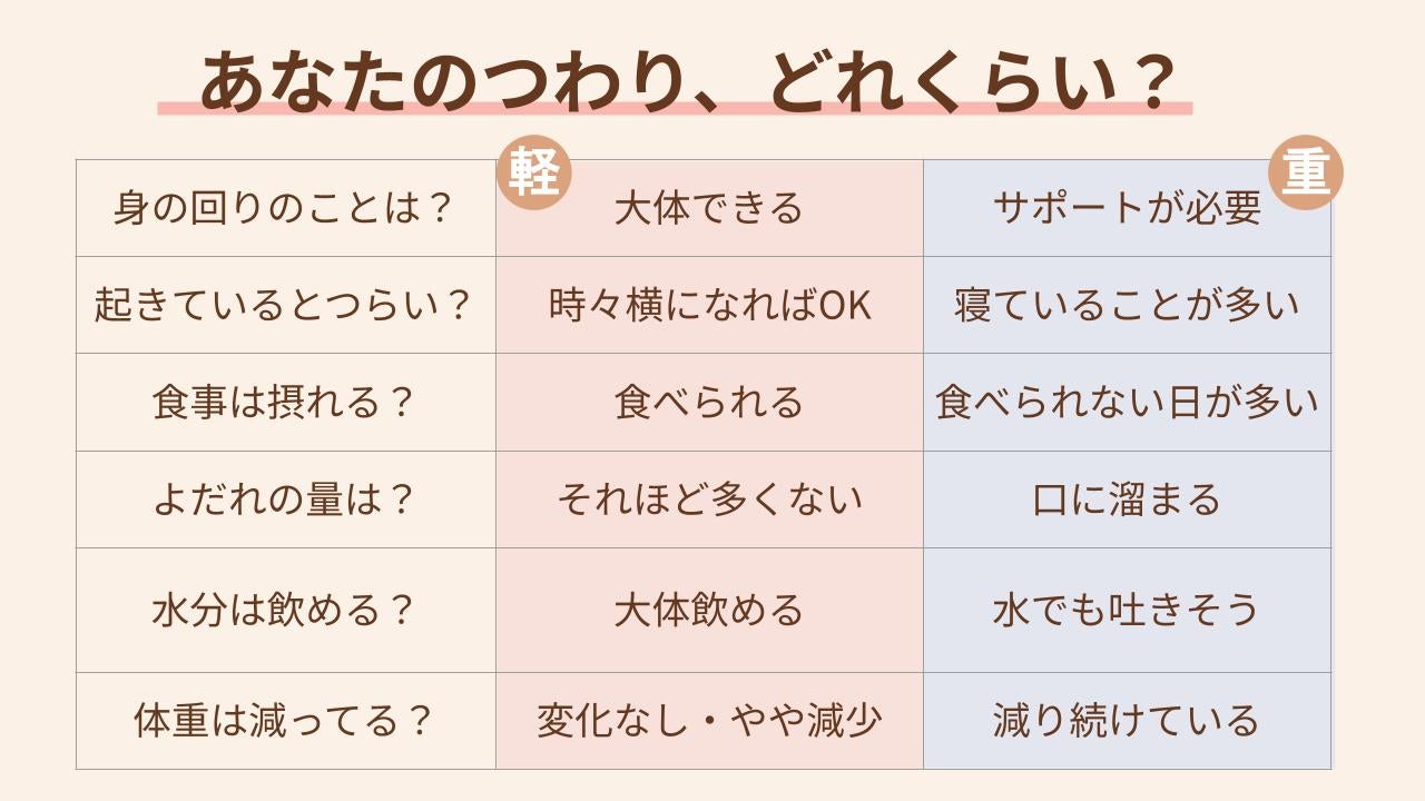重症度チェックシート