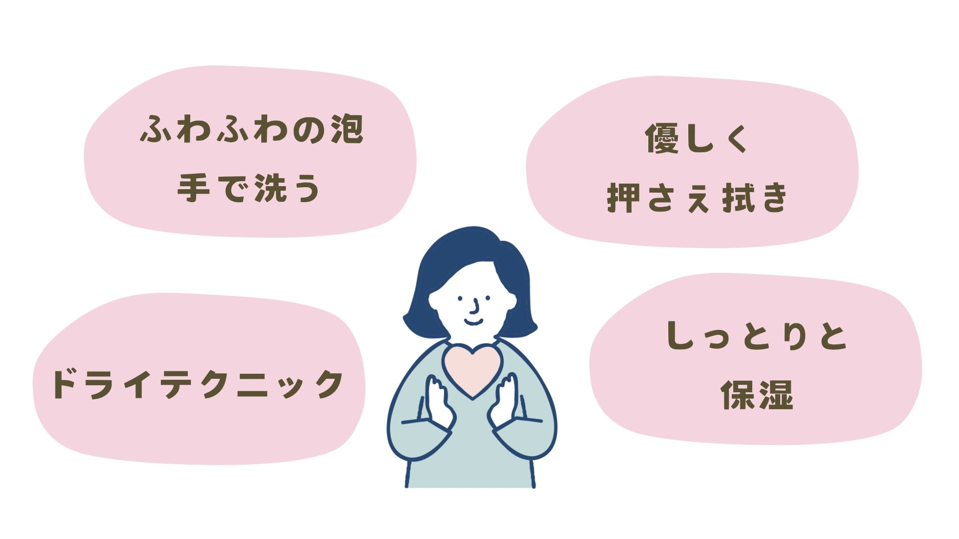 新生児のスキンケアには4つのポイントがあります