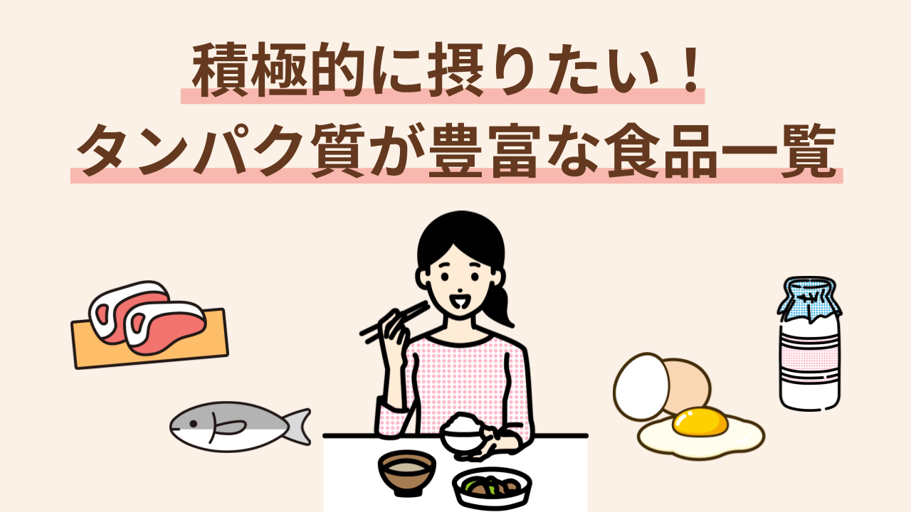 カテゴリーごとに、主なタンパク質含まれている量、特徴をまとめました。
