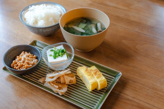 妊活中に摂りたい納豆や卵焼き付きの定食