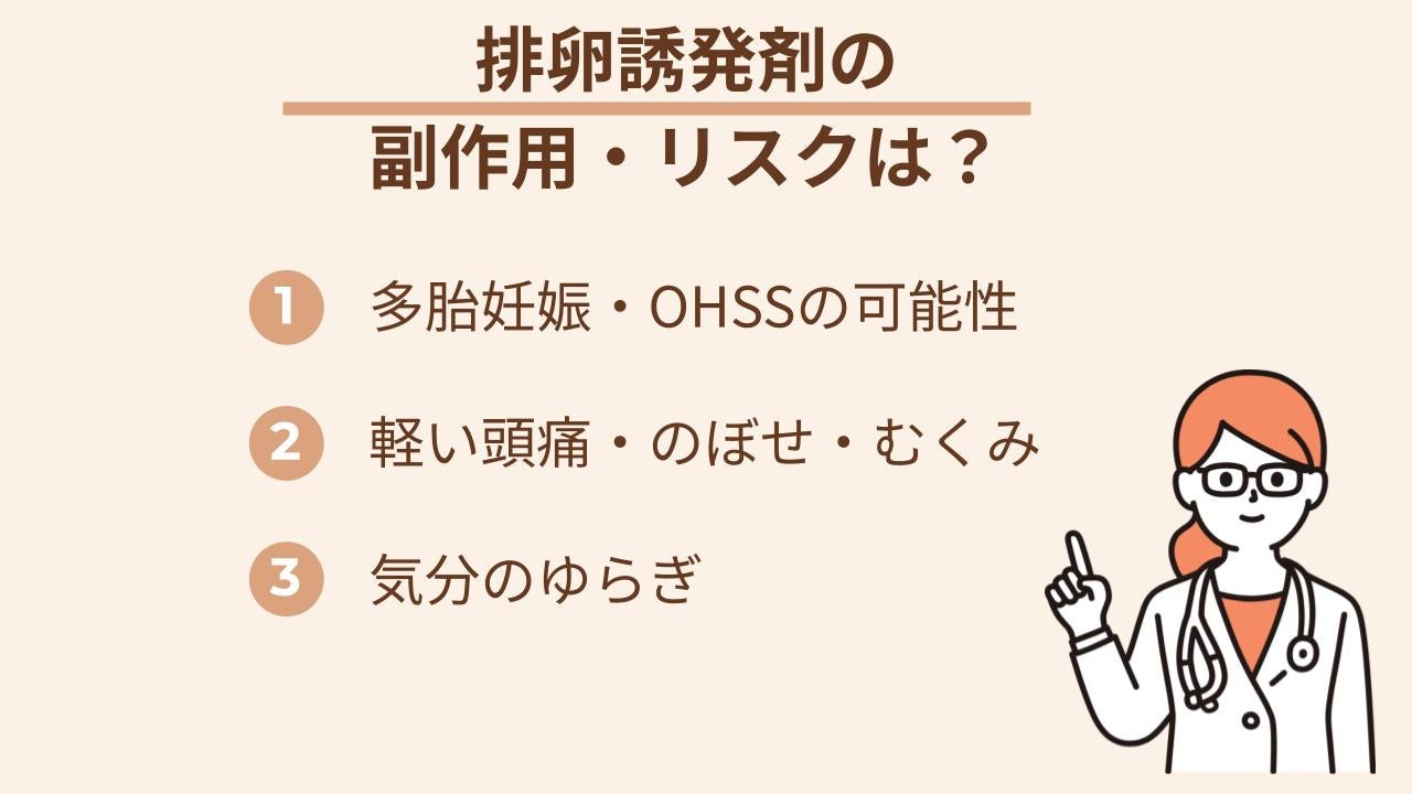 ホルモンへの作用によって一時的な身体の反応が出ることも