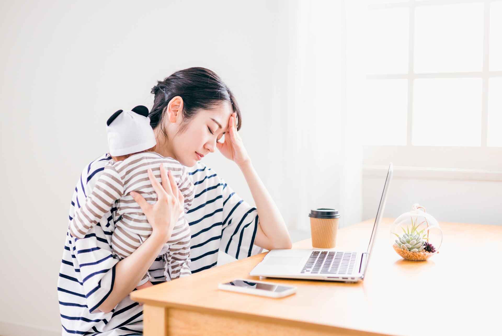 育児によるストレスがたまると、自律神経のバランスを崩すことにつながる