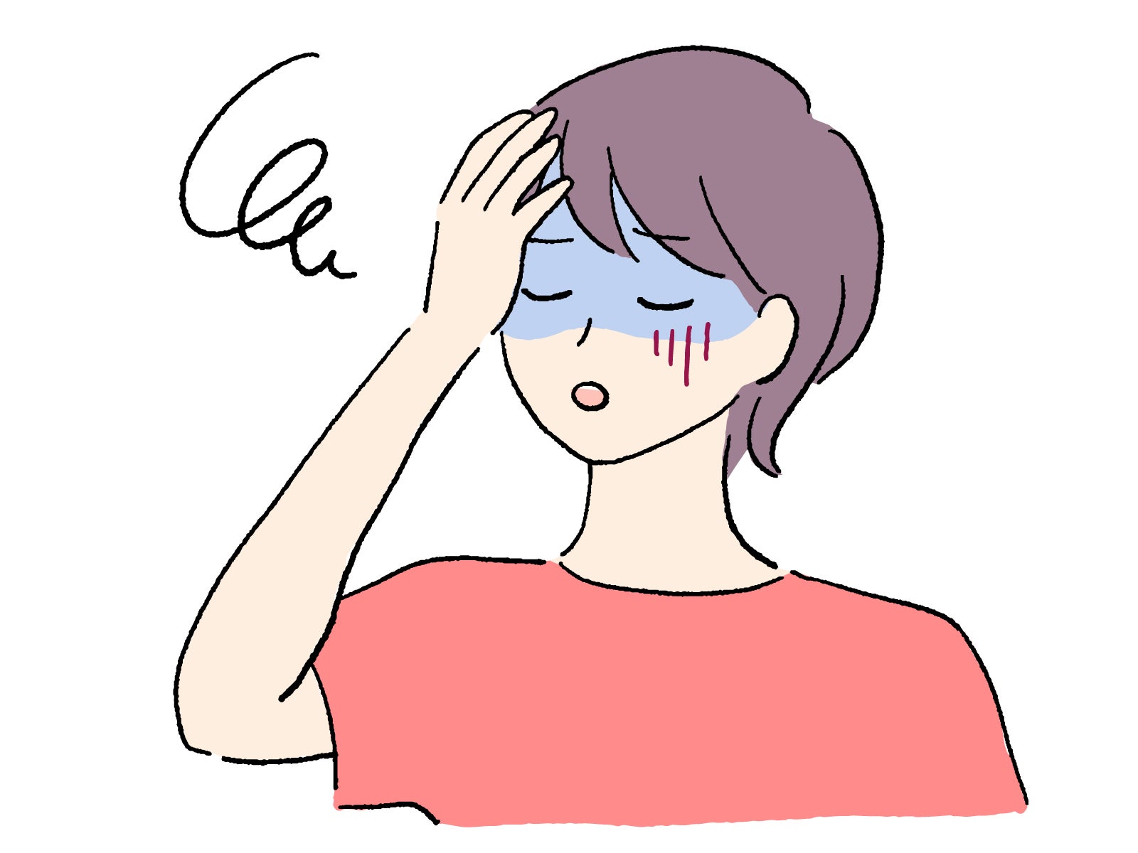 産後初めての生理がしんどい原因5つ：3.ストレスが溜まっている
