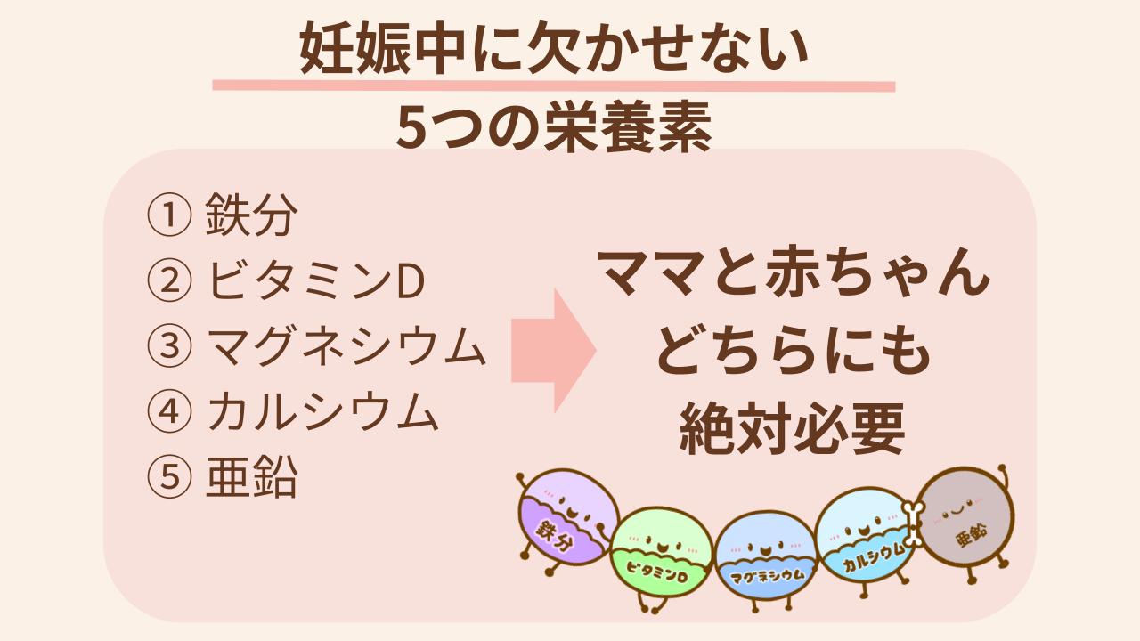 5つの必須栄養素