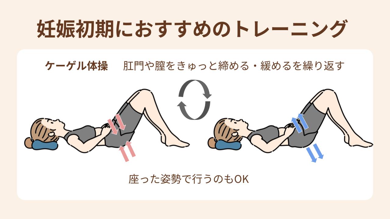 妊娠初期は骨盤底筋を鍛えるケーゲル体操がおすすめ