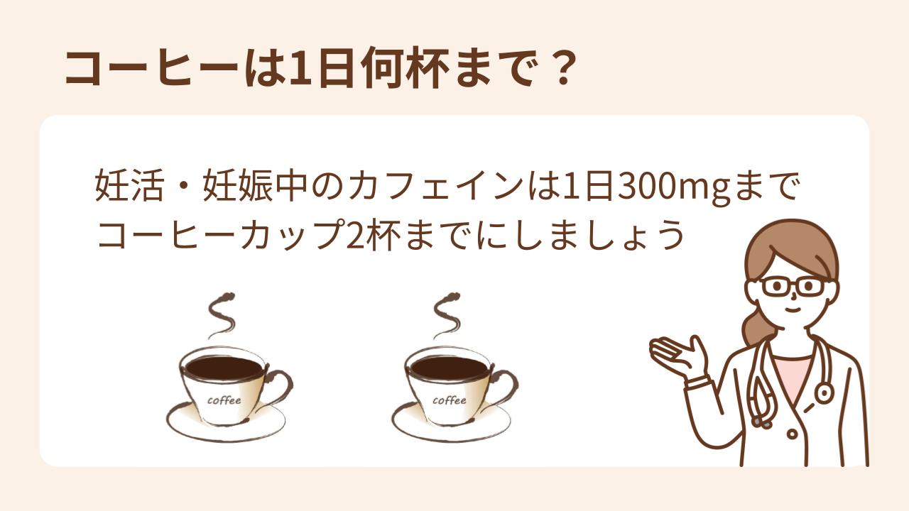 妊活・妊娠中のコーヒーは2杯までがおすすめ