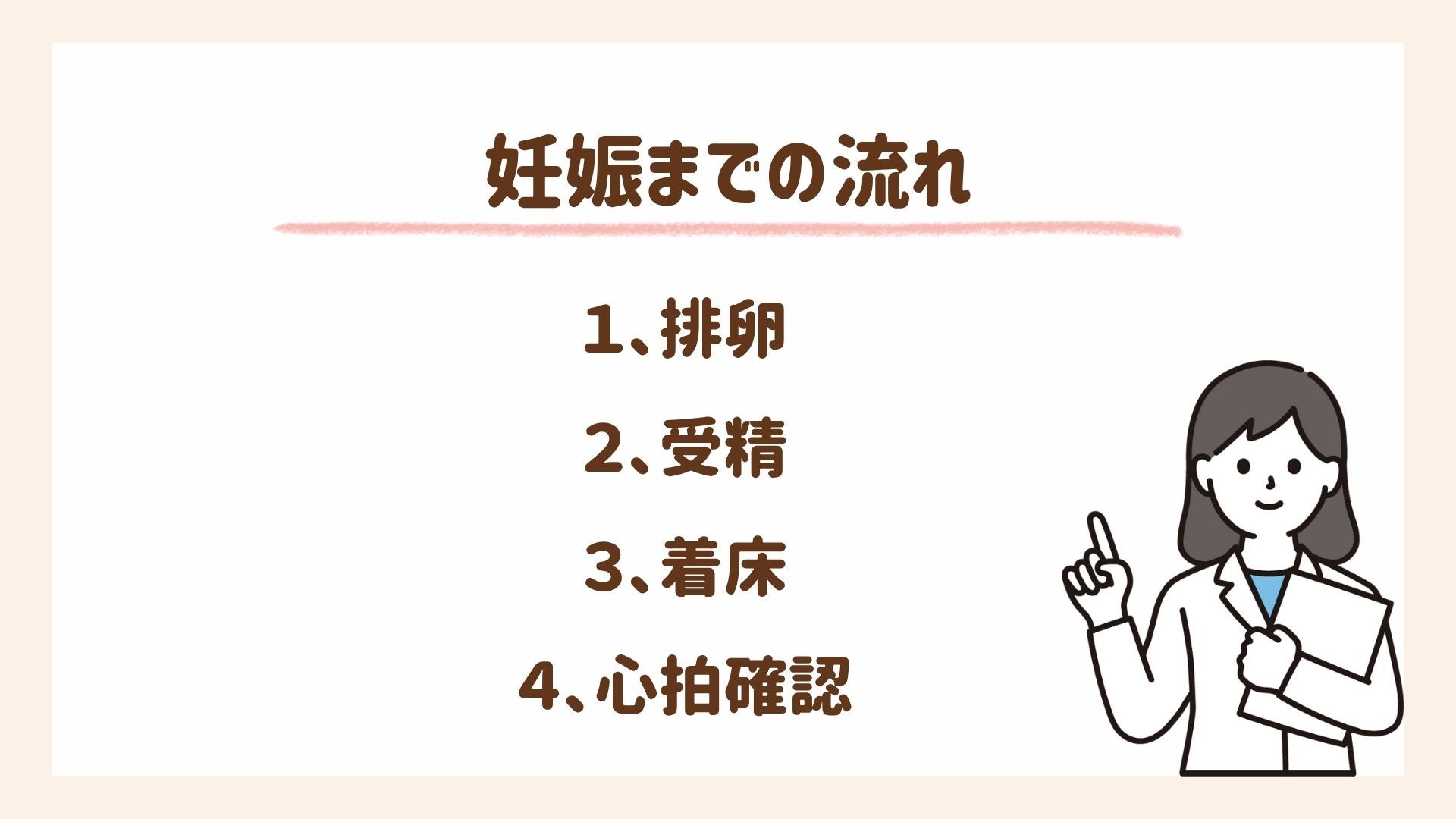 妊娠までの流れについて説明します