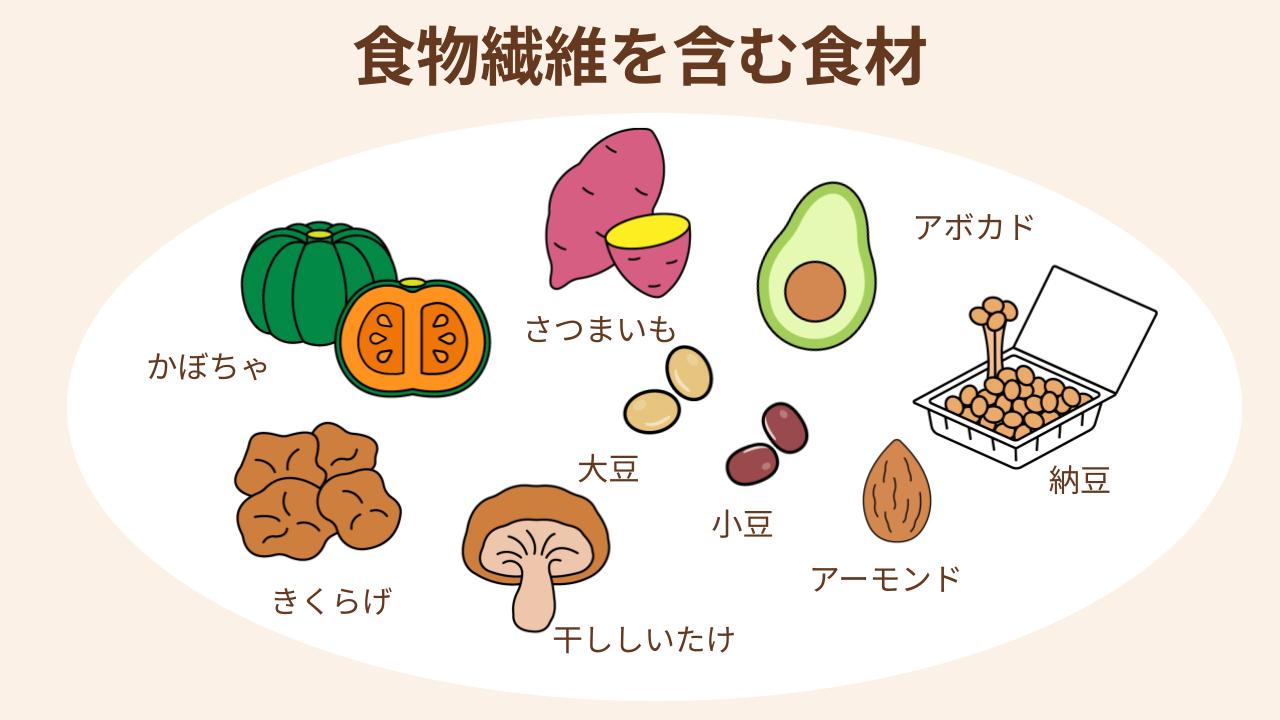食物繊維を多く含む食材を紹介