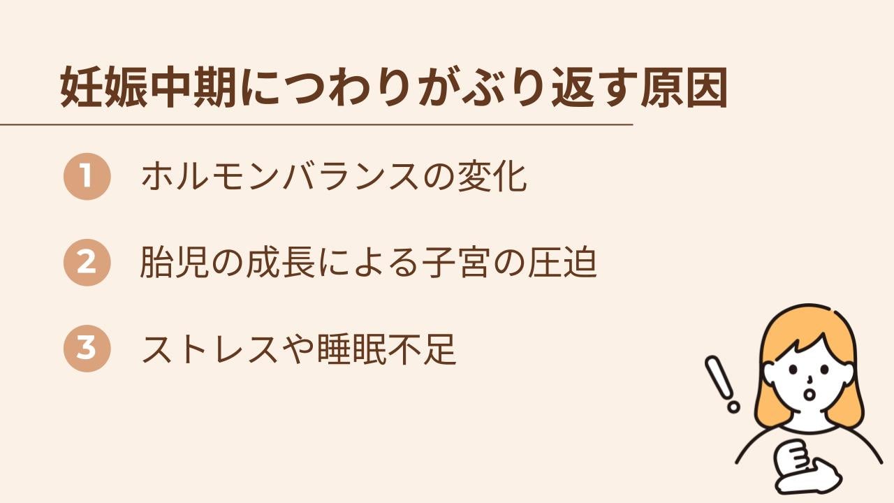 妊娠中期につわりがぶり返す原因を3つ紹介