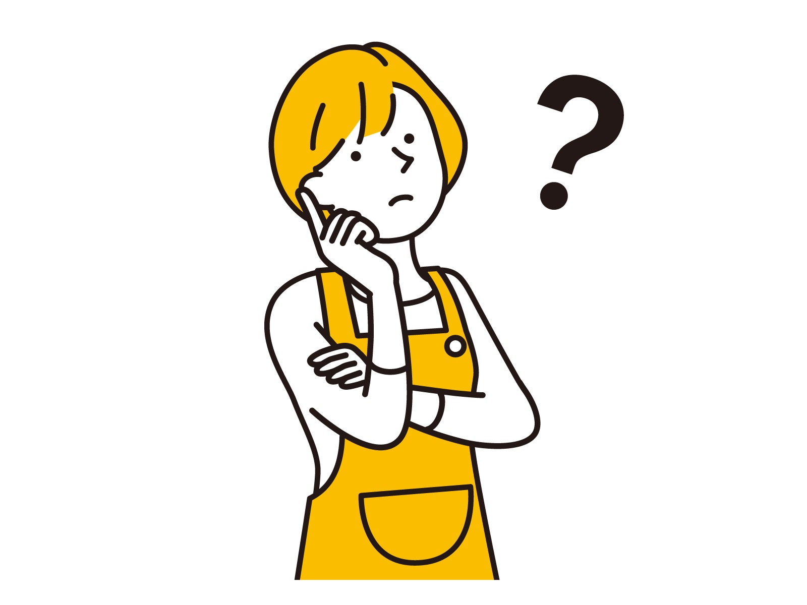 食べ物に疑問をもつ女性