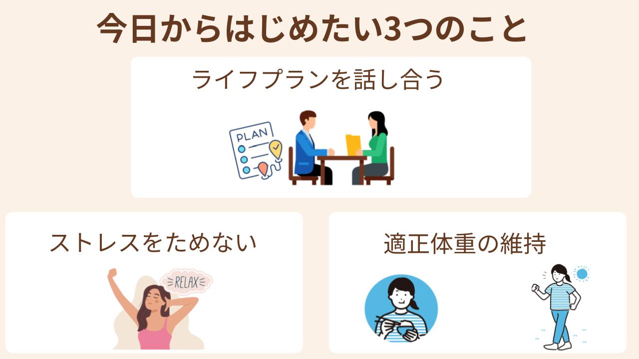 ライフプランを話し合うなど