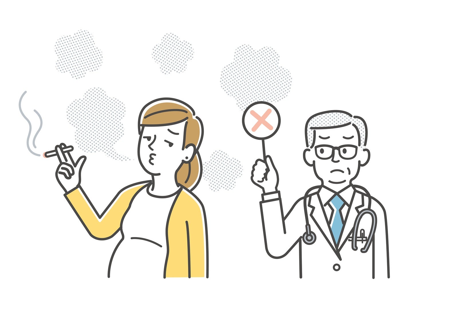 切迫早産のリスクが大きい人の7つの特徴：6.タバコを吸っている
