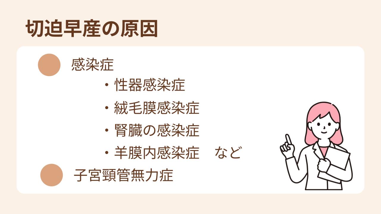 切迫早産の原因
